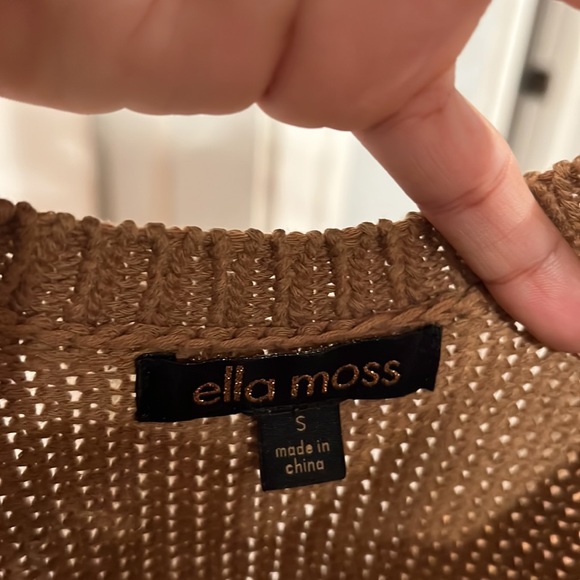Ella Moss Gold Knit Top - Picture 3 of 3